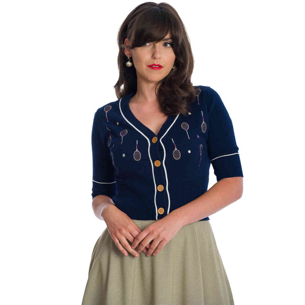 Banned - TENNIS CLUB Cardigan - Donkerblauw